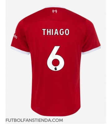 Liverpool Thiago Alcantara #6 Primera Equipación 2023-24 Manga Corta